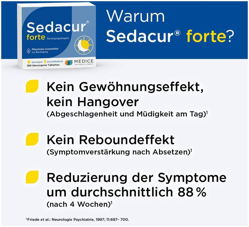Sedacur forte Beruhigungsdragees 100 Stück
