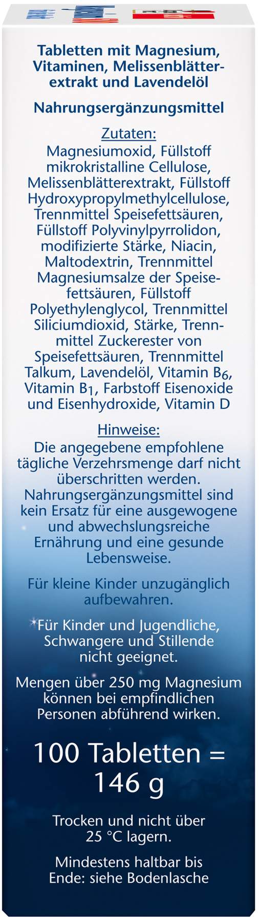 Doppelherz aktiv Magnesium 500 für die Nacht 100 Depot-Tabletten