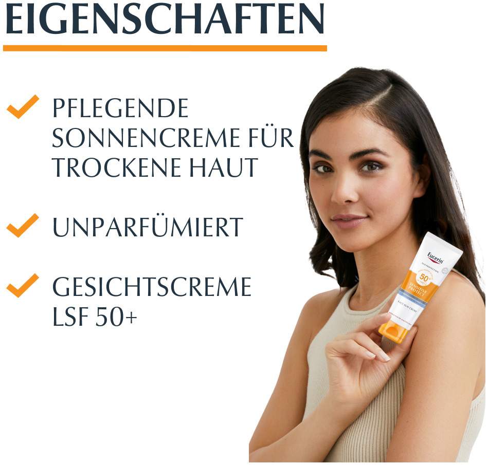 Eucerin Sun Sensitive Protect Face LSF 50+ 50 ml Creme