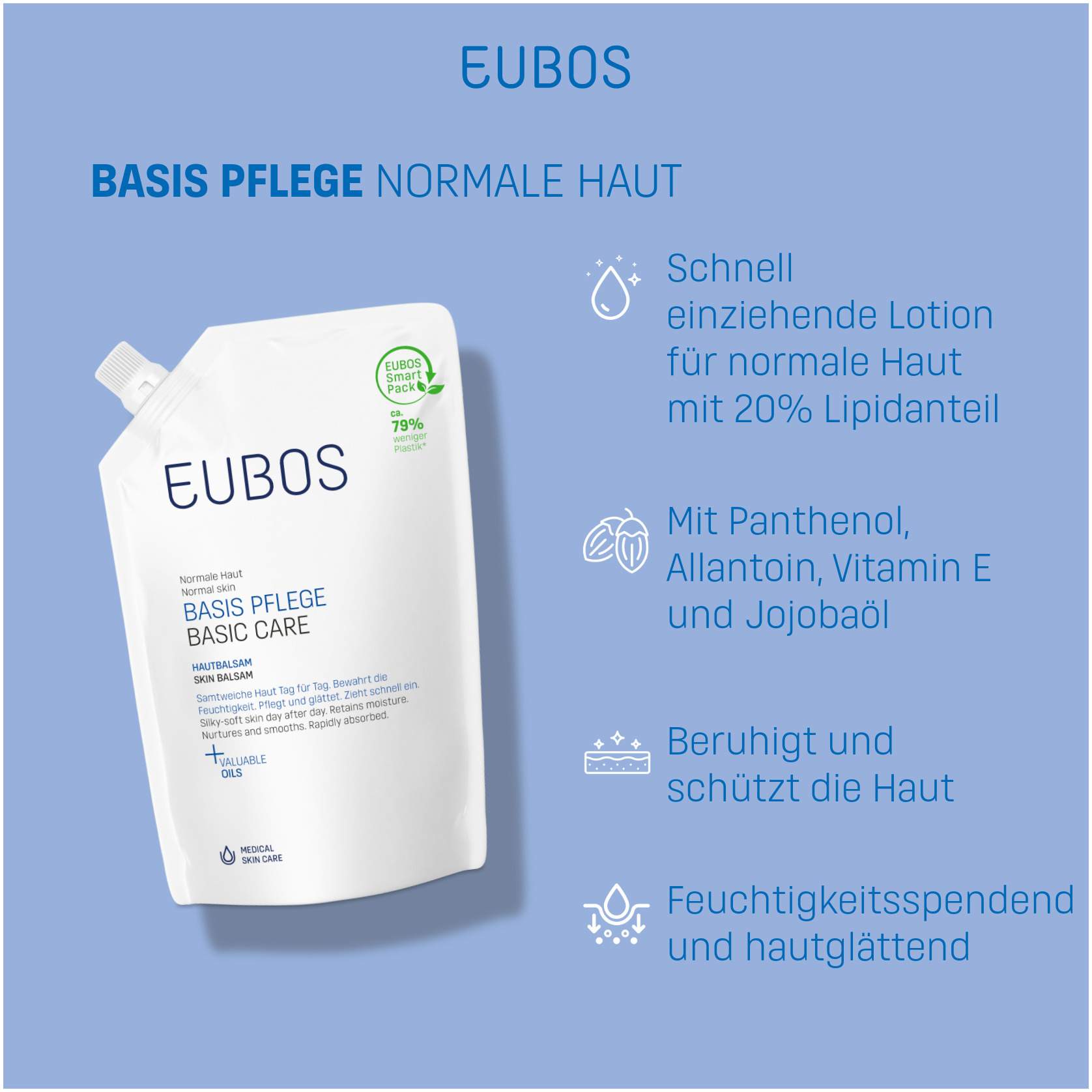 Eubos Hautbalsam Nachfüllbeutel 400 ml Balsam