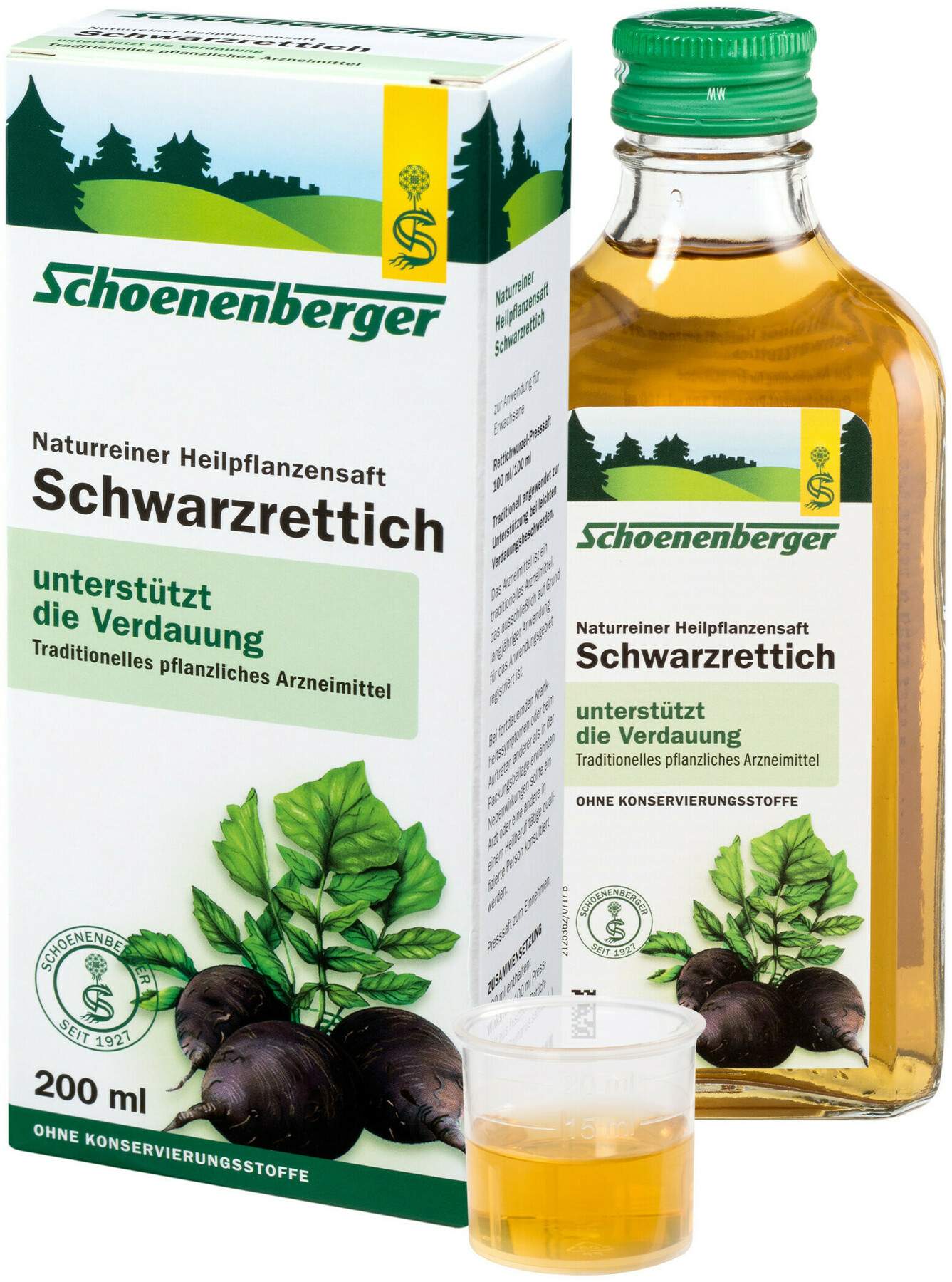 Schwarzrettich Saft Schönenberger 200 ml Saft