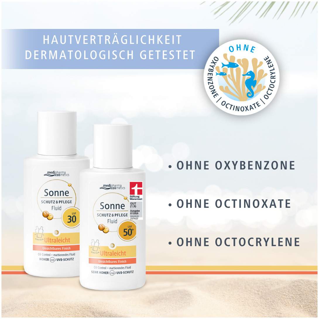 medipharma cosmetics Sonne Schutz & Pflege Fluid ultraleicht LSF 30 50 ml Lotion