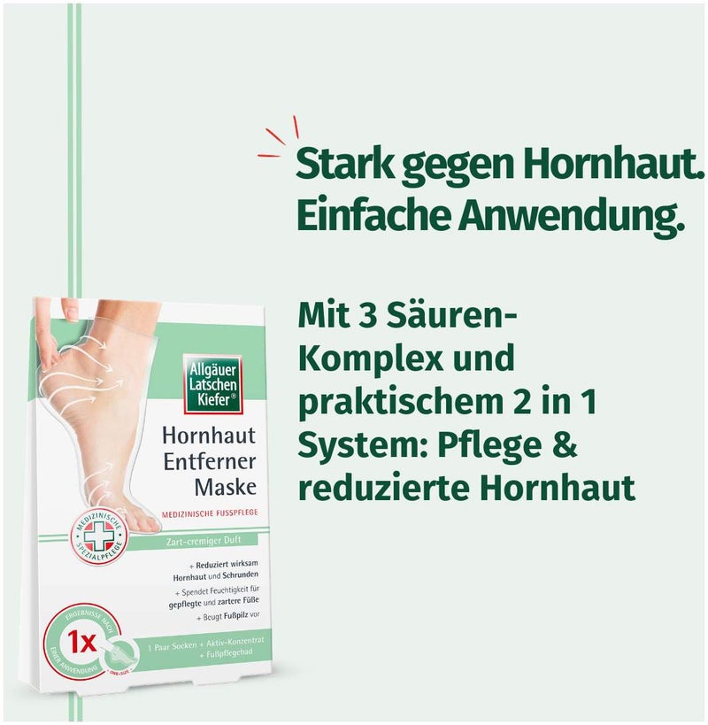 Allgäuer Latschenkiefer Hornhaut Entferner Maske cremig 1 Stück