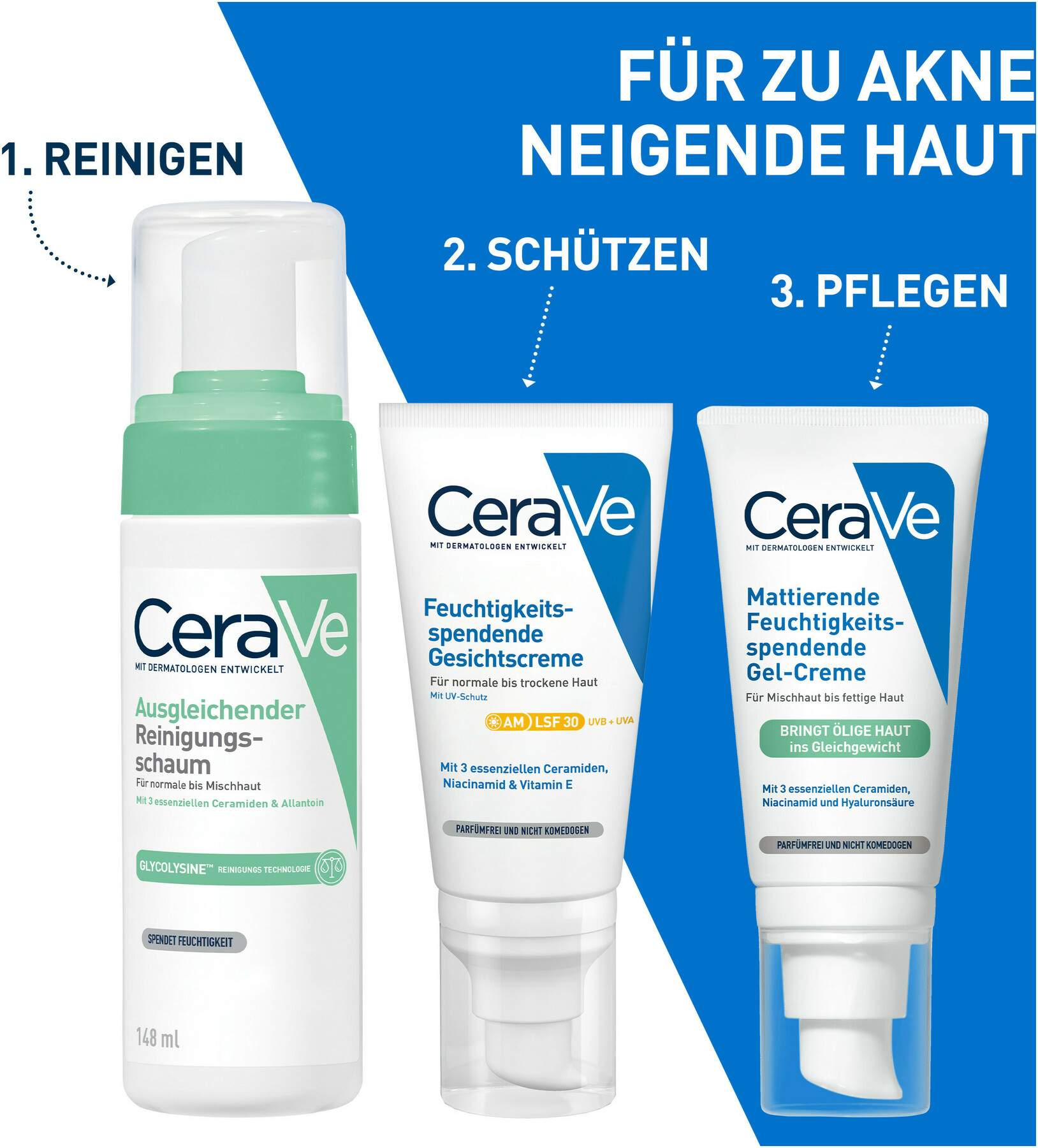Cerave ausgleichender Reinigungsschaum 148 ml