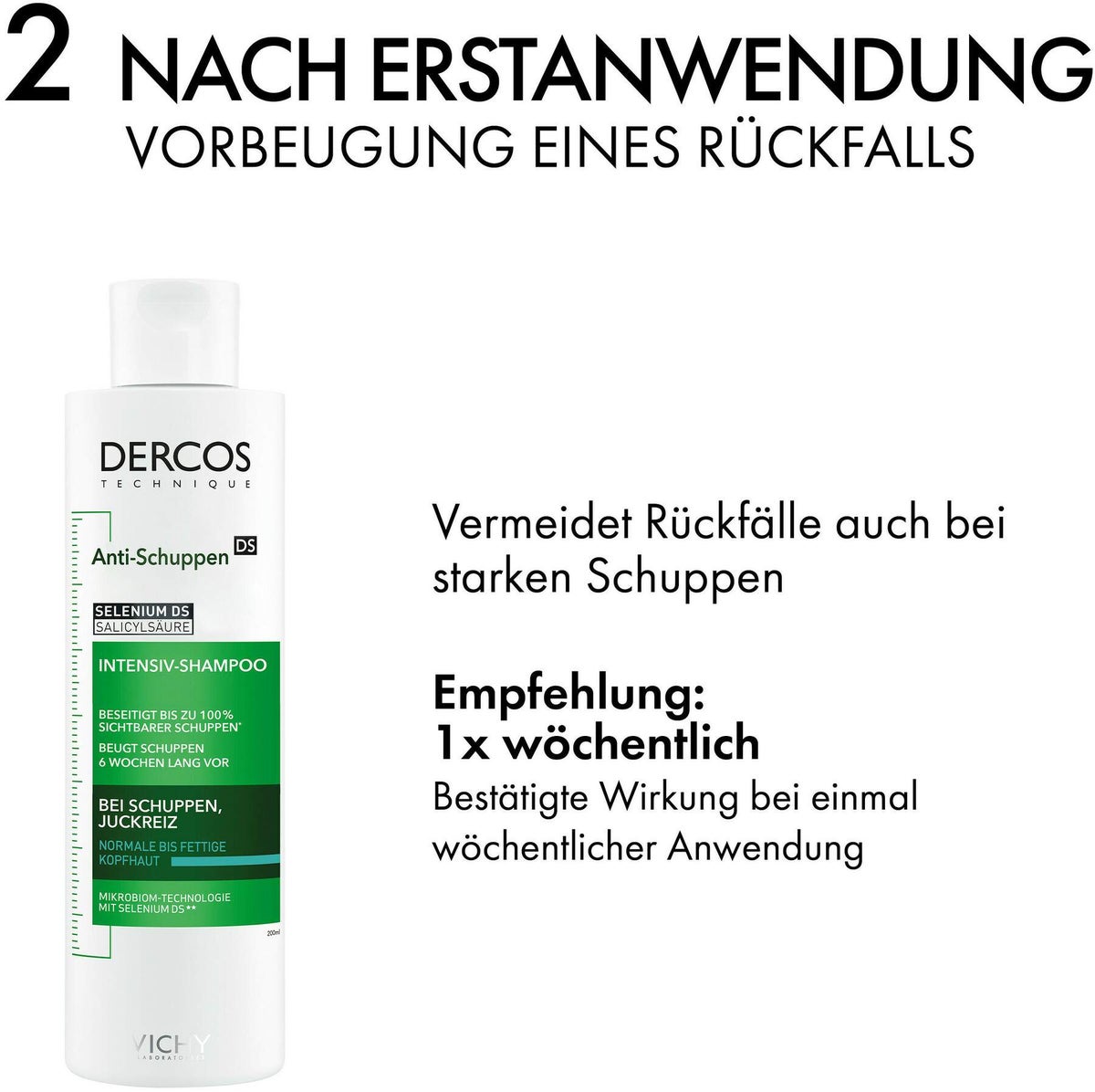Vichy Dercos Anti-Schuppen Shampoo für fettige Kopfhaut 200 ml