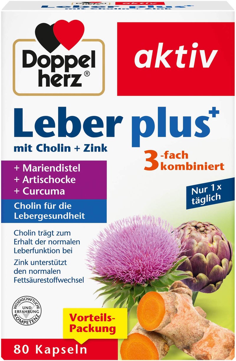 Doppelherz Aktiv Leber Plus 80 Kapseln