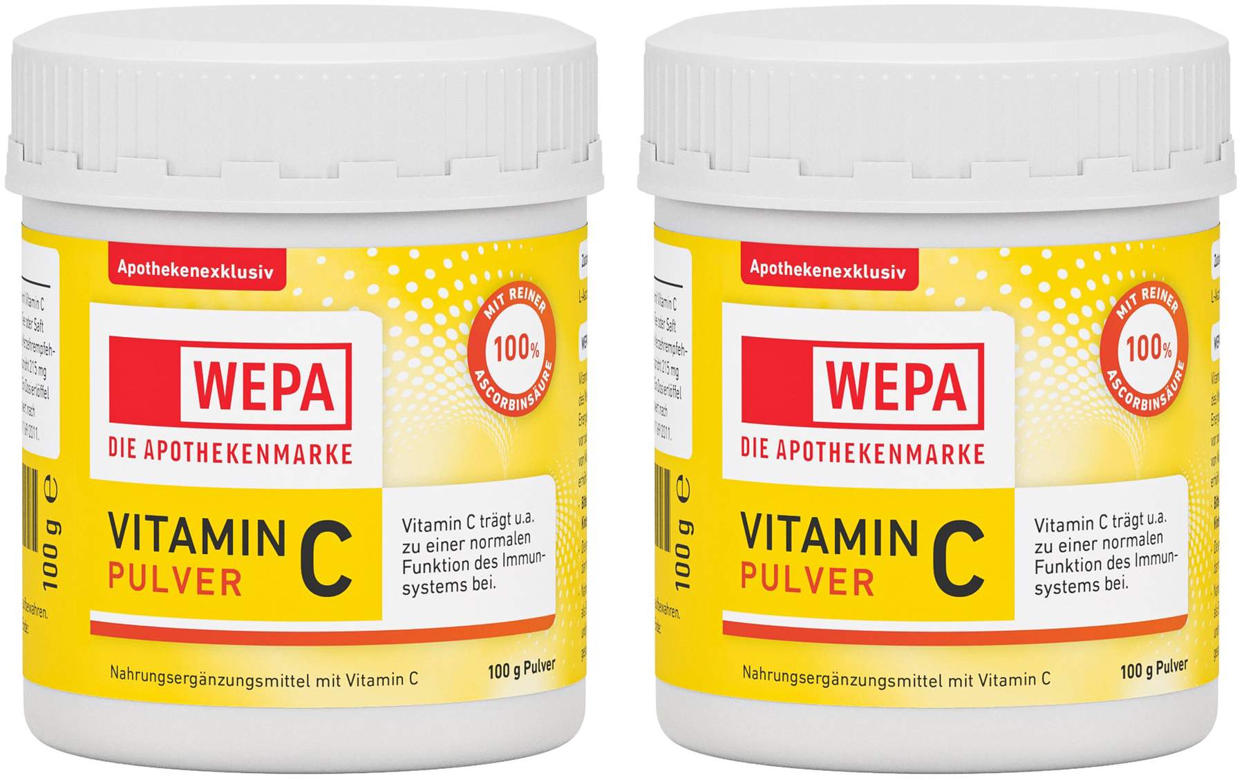WEPA Vitamin C 2 x 100 g Pulver