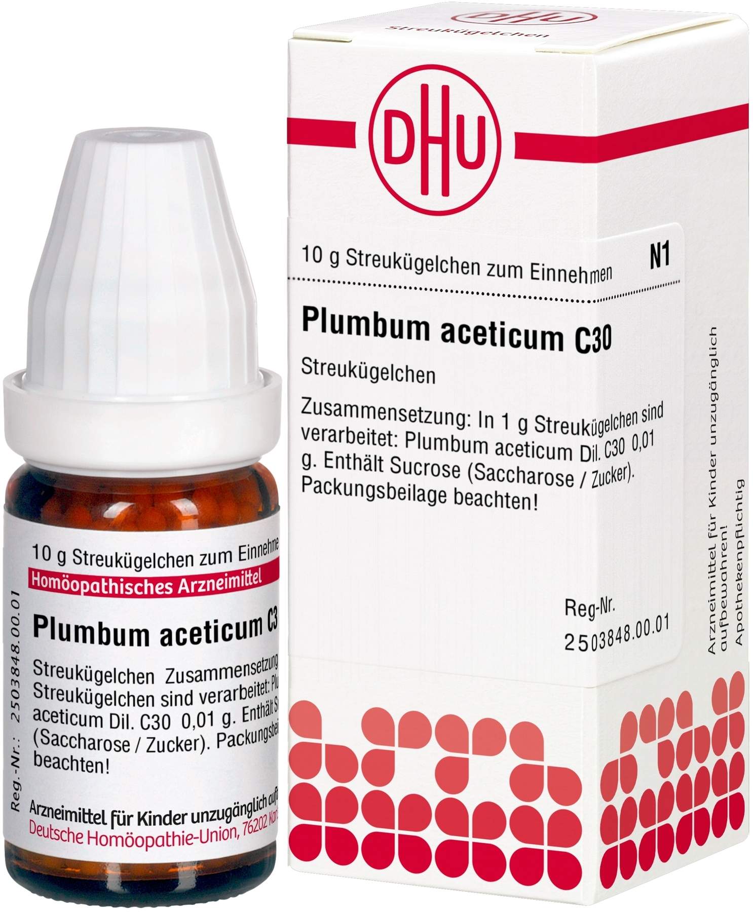 Dhu Plumbum Aceticum C30 Globuli 10 G