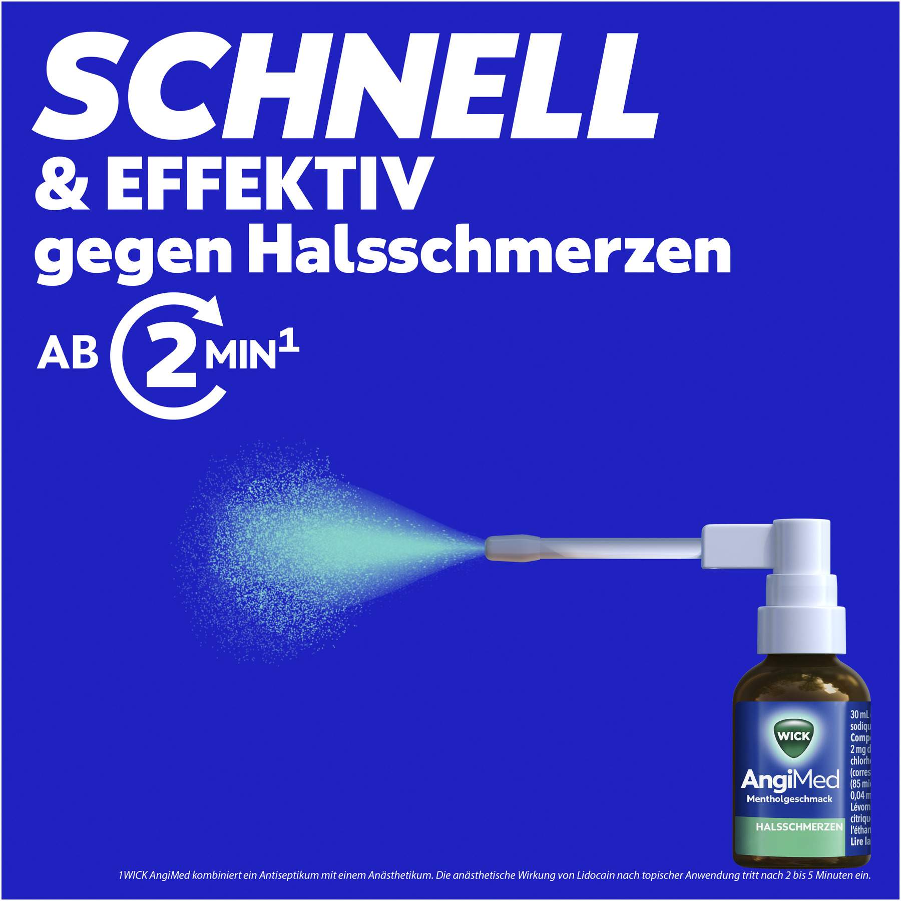 WICK AngiMed Mentholgeschmack 30 ml Spray