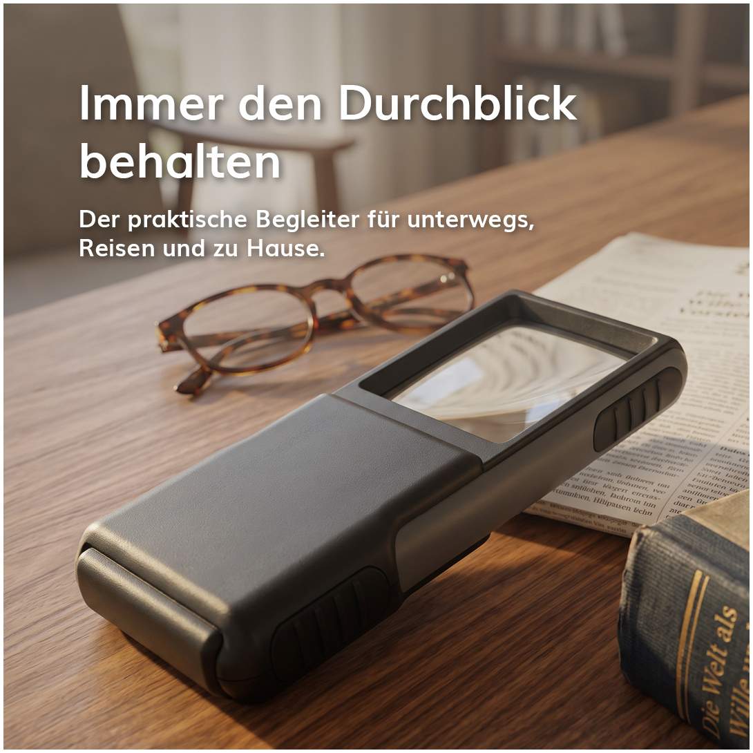 Möller-Therm Taschenlupe mit LED-Beleuchtung