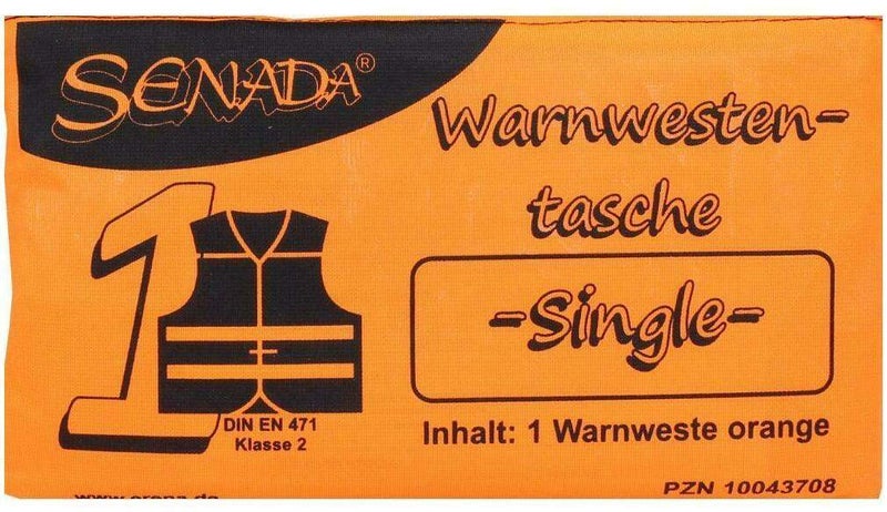 Senada Warnweste Orange Single Tasche