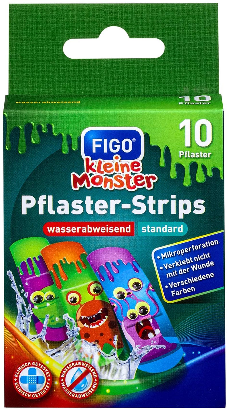 Figo Kinderpflaster Kleine Monster 10 Stück