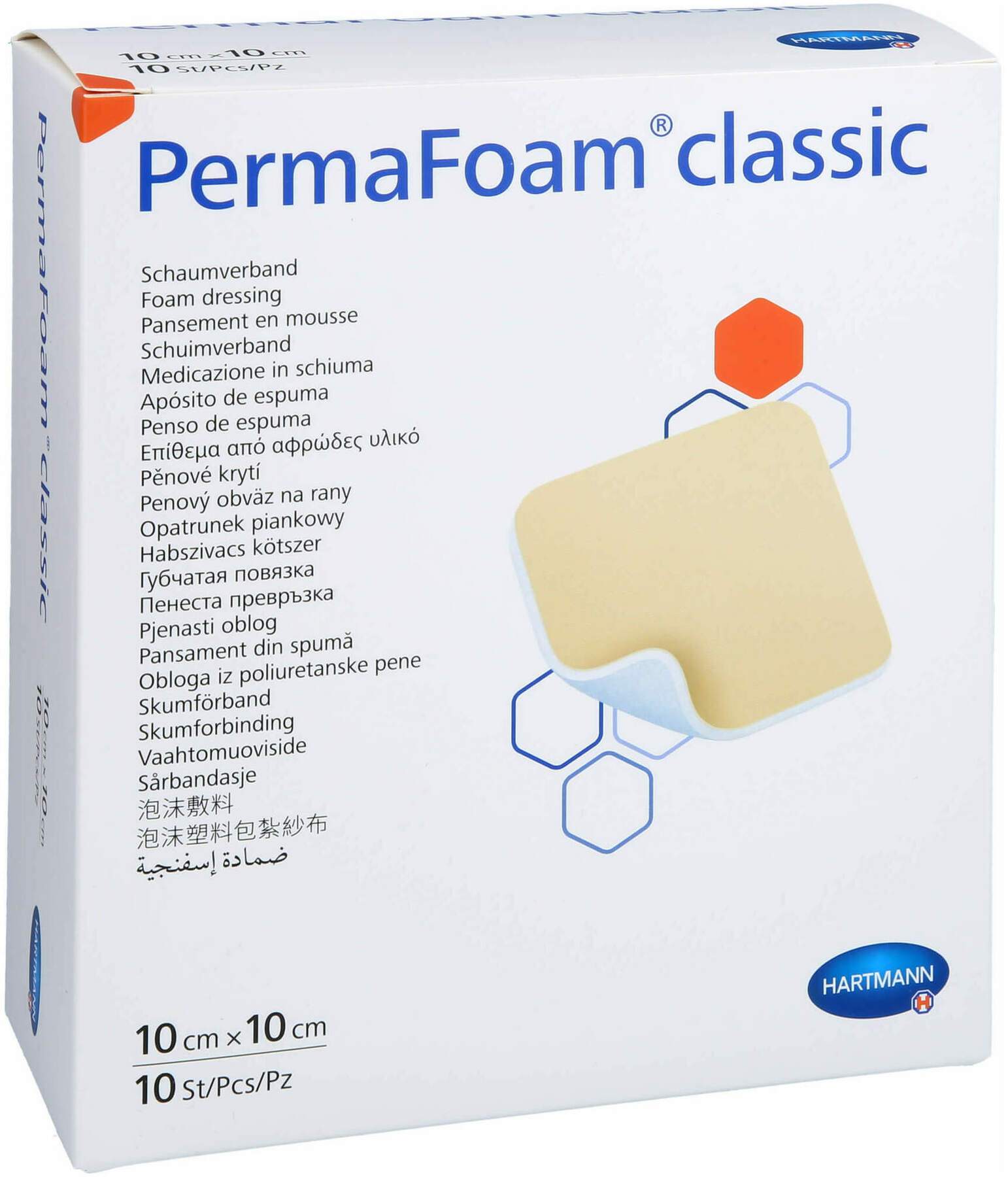 Permafoam Classic Schaumverband 10x10 cm