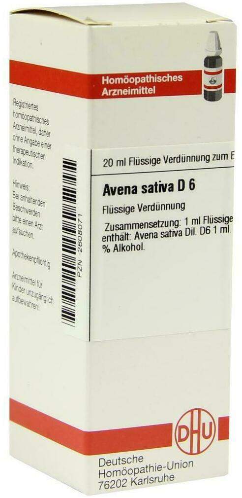 Dhu Avena Sativa D6 Dilution 20 ml