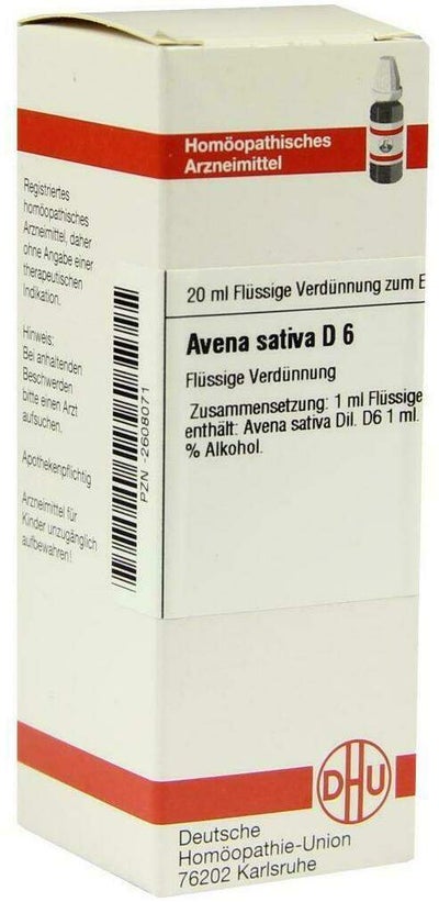 Dhu Avena Sativa D6 Dilution 20 ml