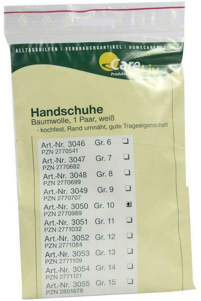 Handschuhe Baumwolle Gr.10 1 Paar