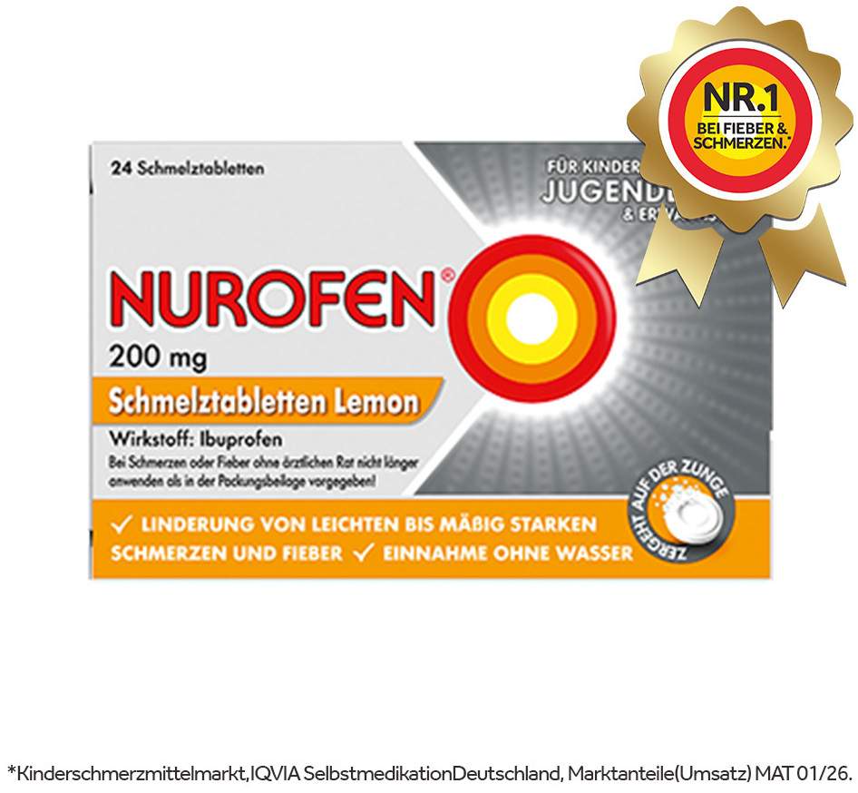 Nurofen 200 mg 24 Schmelztabletten Lemon