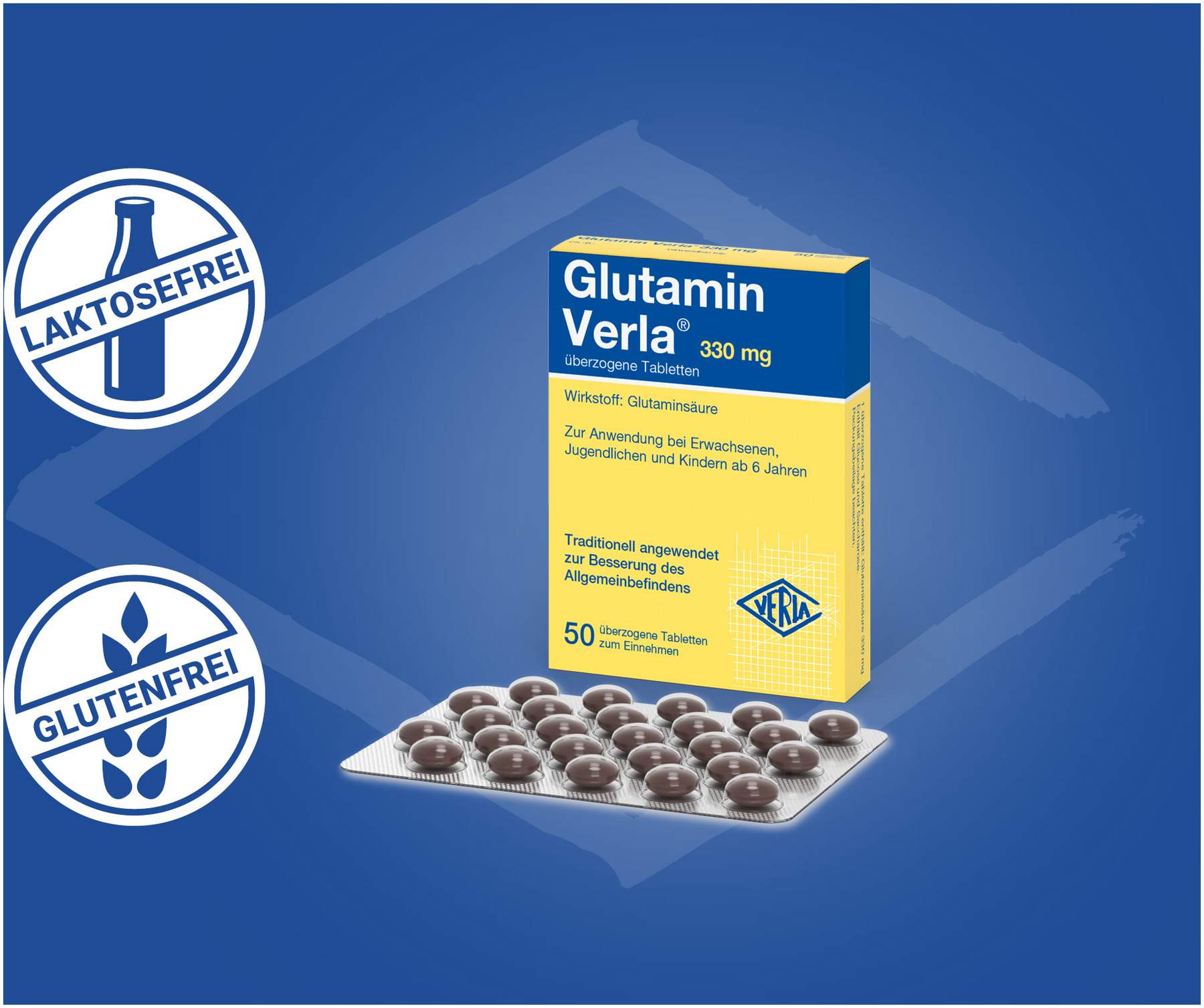 Glutamin Verla Dragees 50 Überzogene Tabletten