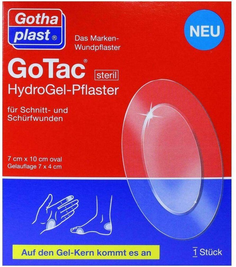 Gotac Hydrogel Pflaster 7 X 10 cm Steril 1 Pflaster