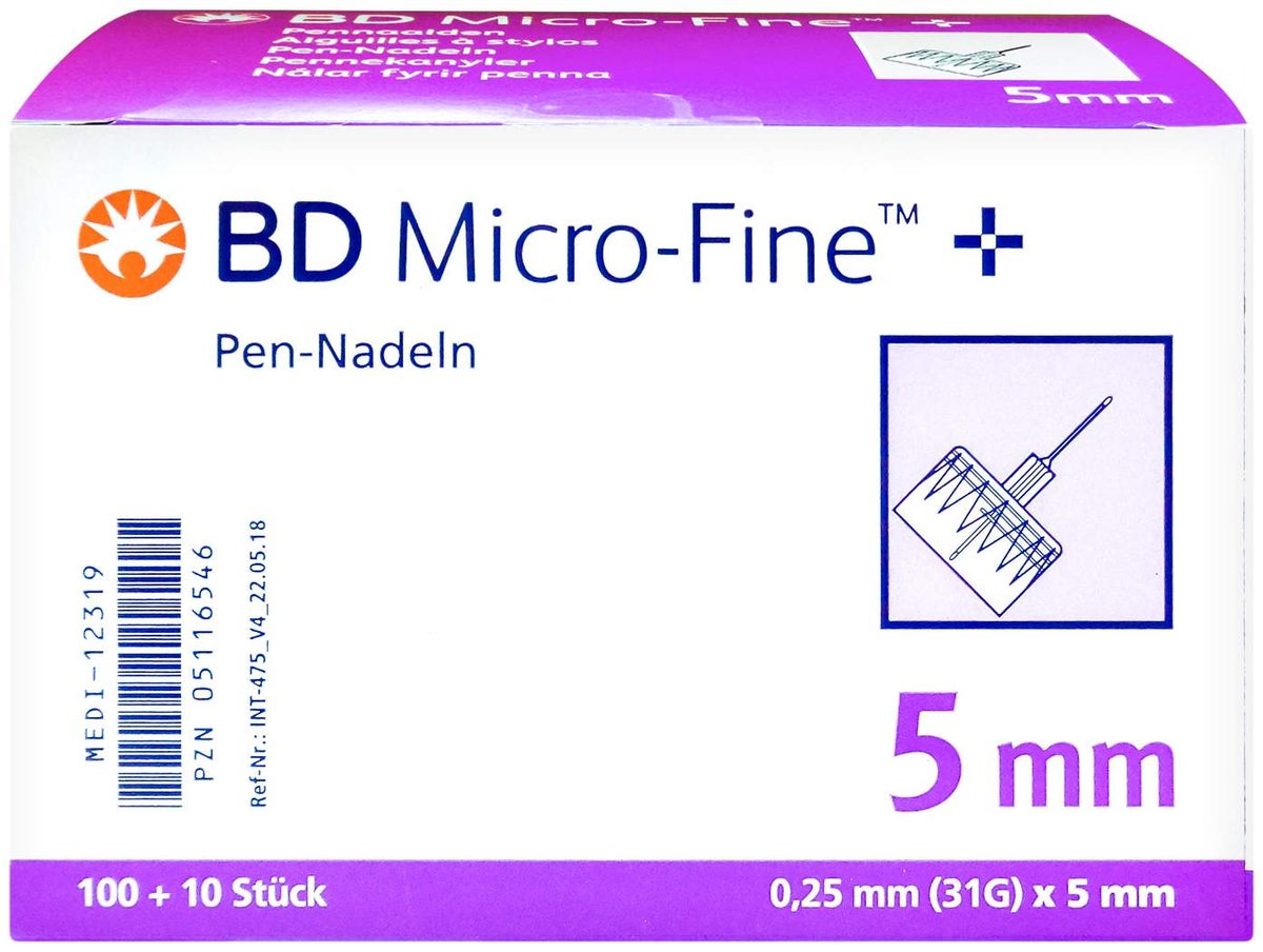 Bd Micro-Fine+ 5 Nadeln 110x0,25x5 mm