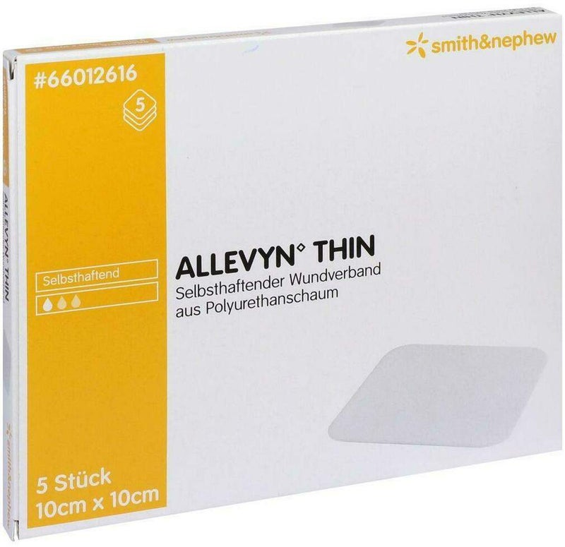 Allevyn Thin 10x10 cm Dünne Wundauflage