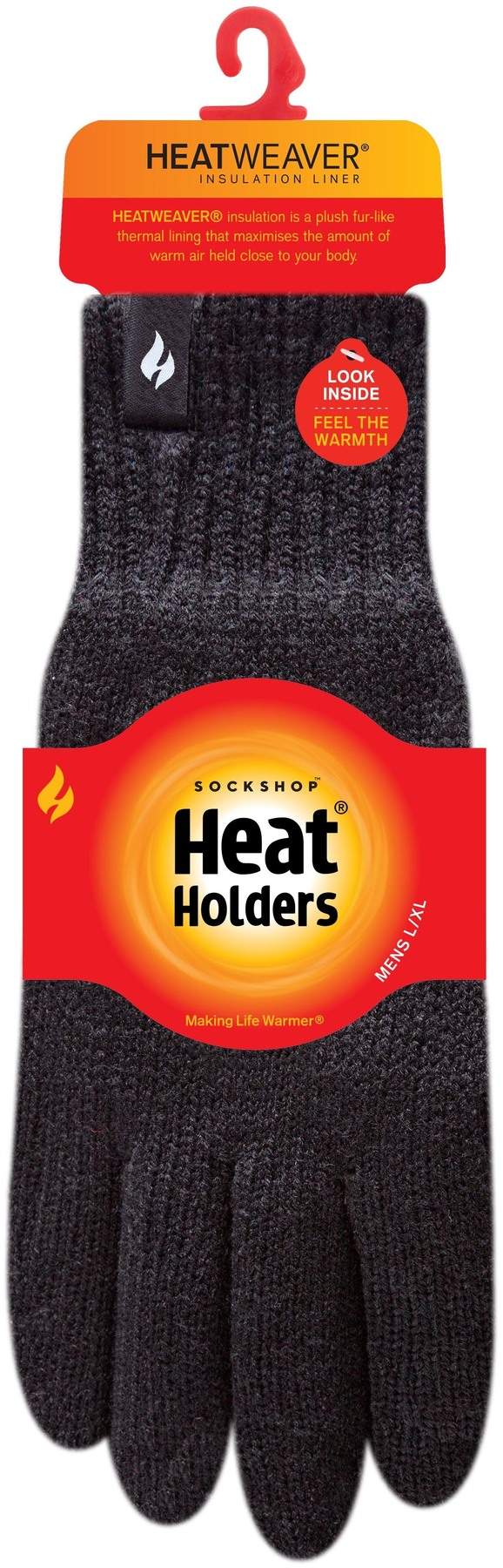 HeatHolders Herren Handschuhe Schwarz 1 Paar Größe L/XL