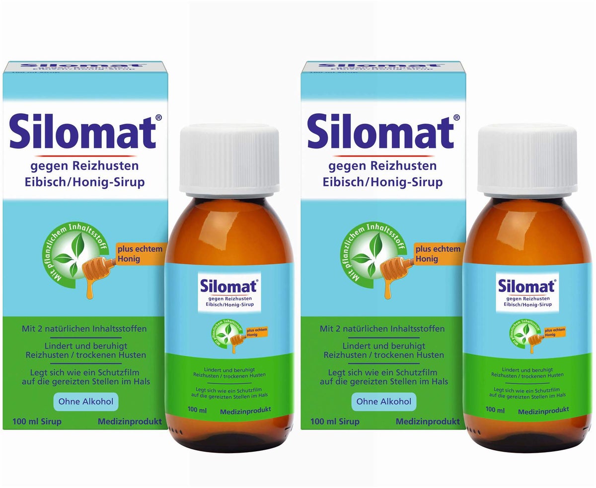 Silomat gegen Reizhusten Eibisch - Honig Sirup 2 x 100 ml