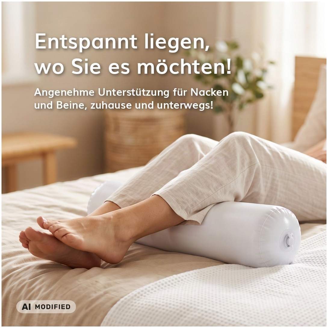 Aufblasbare Nacken- und Knierolle