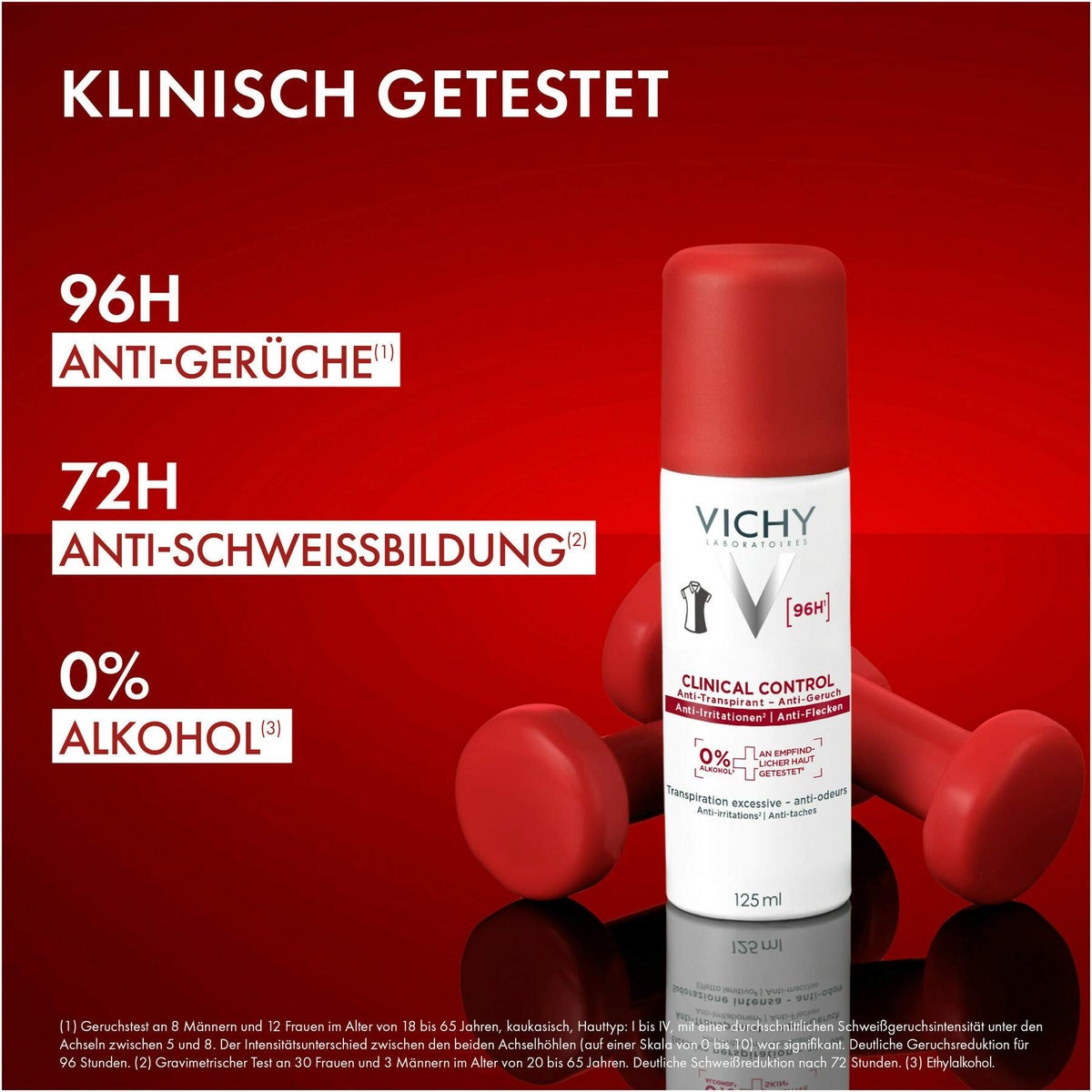 Vichy Deo Spray Aero 96h 125 ml