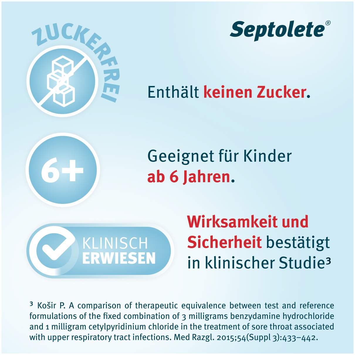 Septolete Zitronen-Holunder Geschmack 3 mg - 1mg 16 Lutschtabletten