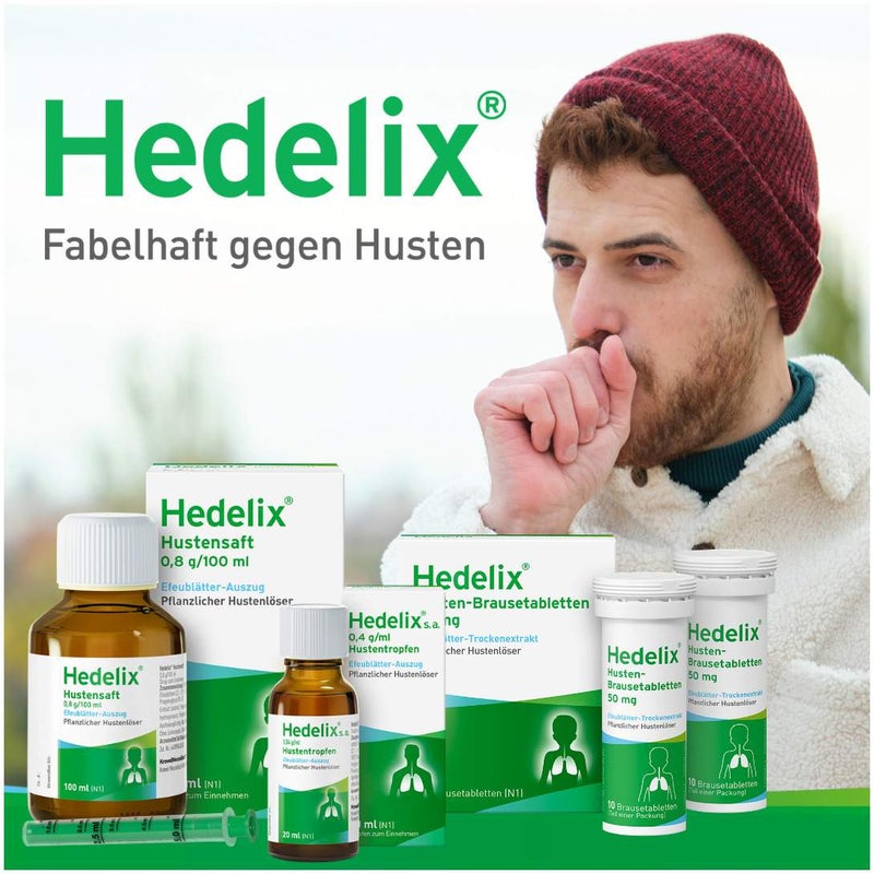 Hedelix Husten 20 Brausetabletten
