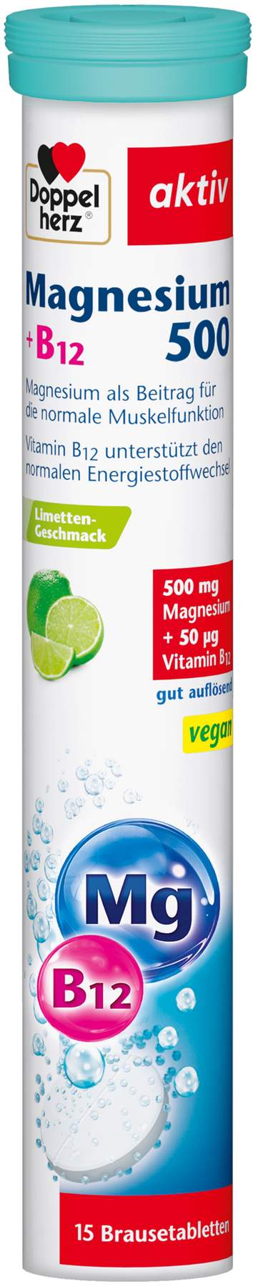 Doppelherz Aktiv Magnesium 500 + B12 15 Tabletten