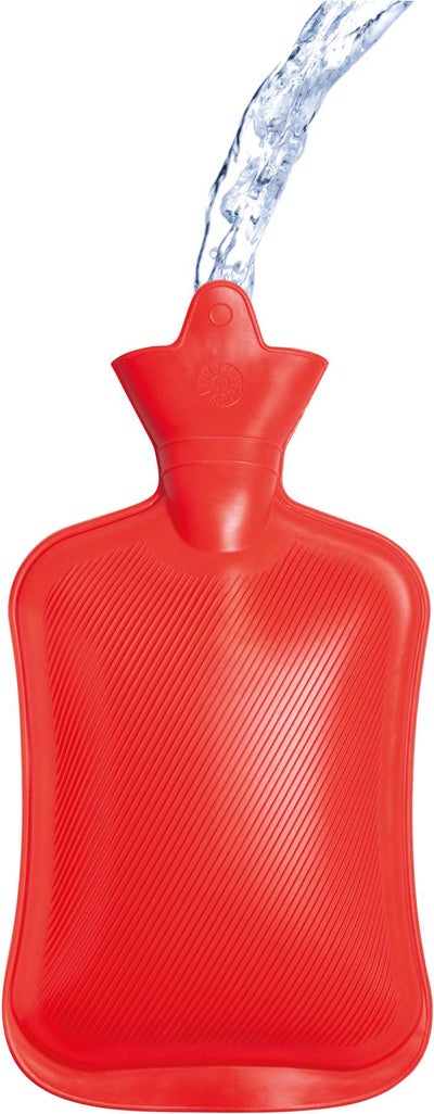 Wärmflasche 2 Liter, rot, 1 Stück