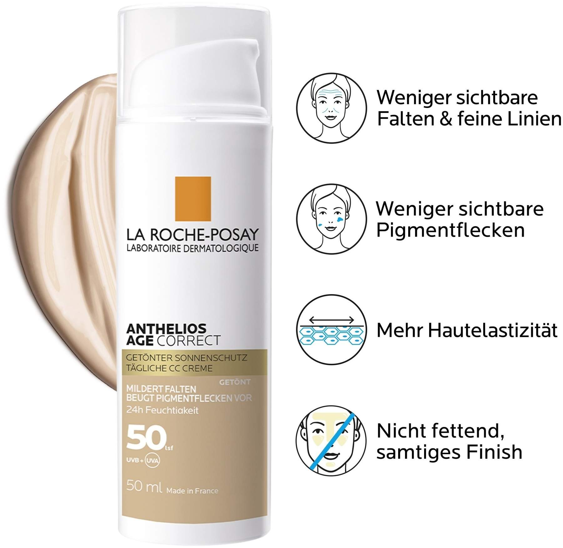 La Roche Posay Anthelios Age Correct getönt LSF 50 50 ml Creme