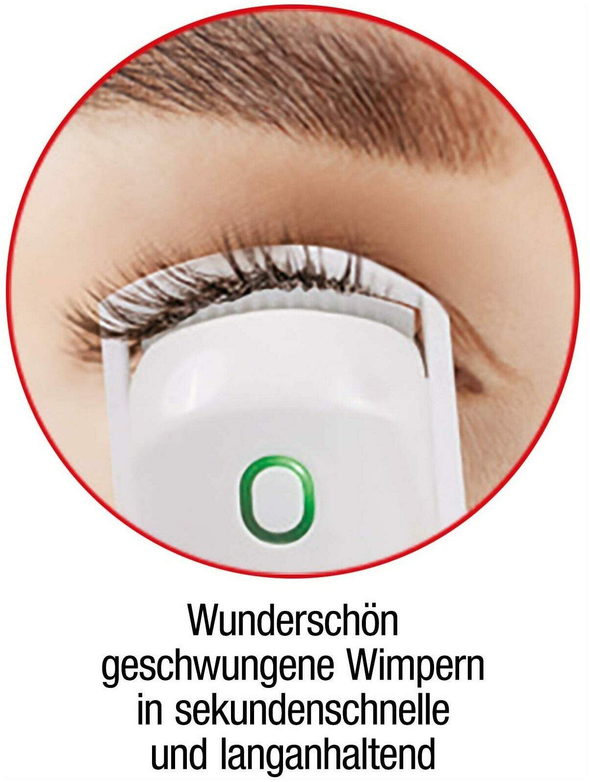 Elektrische Wimpernzange mit Wärme und Clipfunktion, 1 Stück