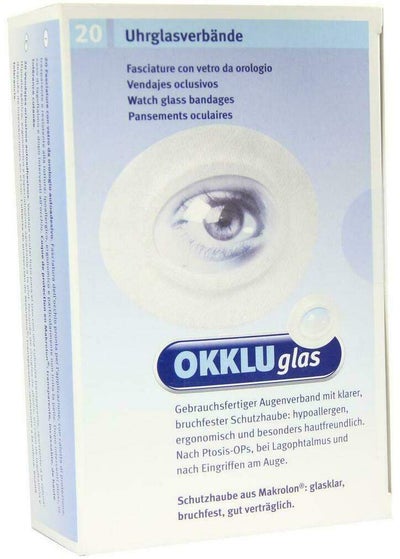 Okkluglas 20 Uhrglasverbände