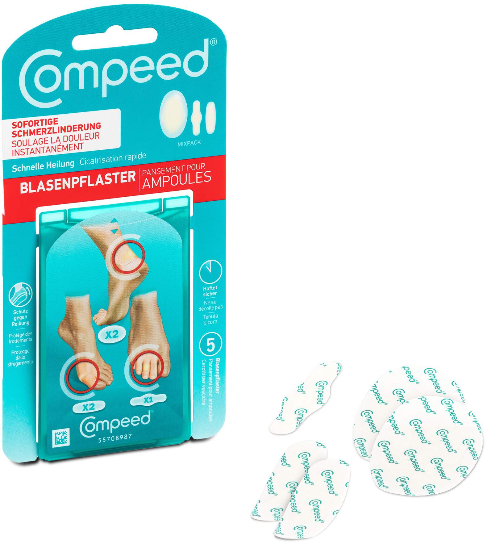 Compeed Blasenpflaster Mixpack 5 Pflaster