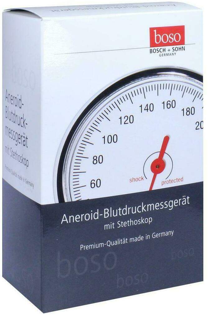 Boso Egotest Blutdruckmessgerät Schwarz Aneroid Mit Stethoskop