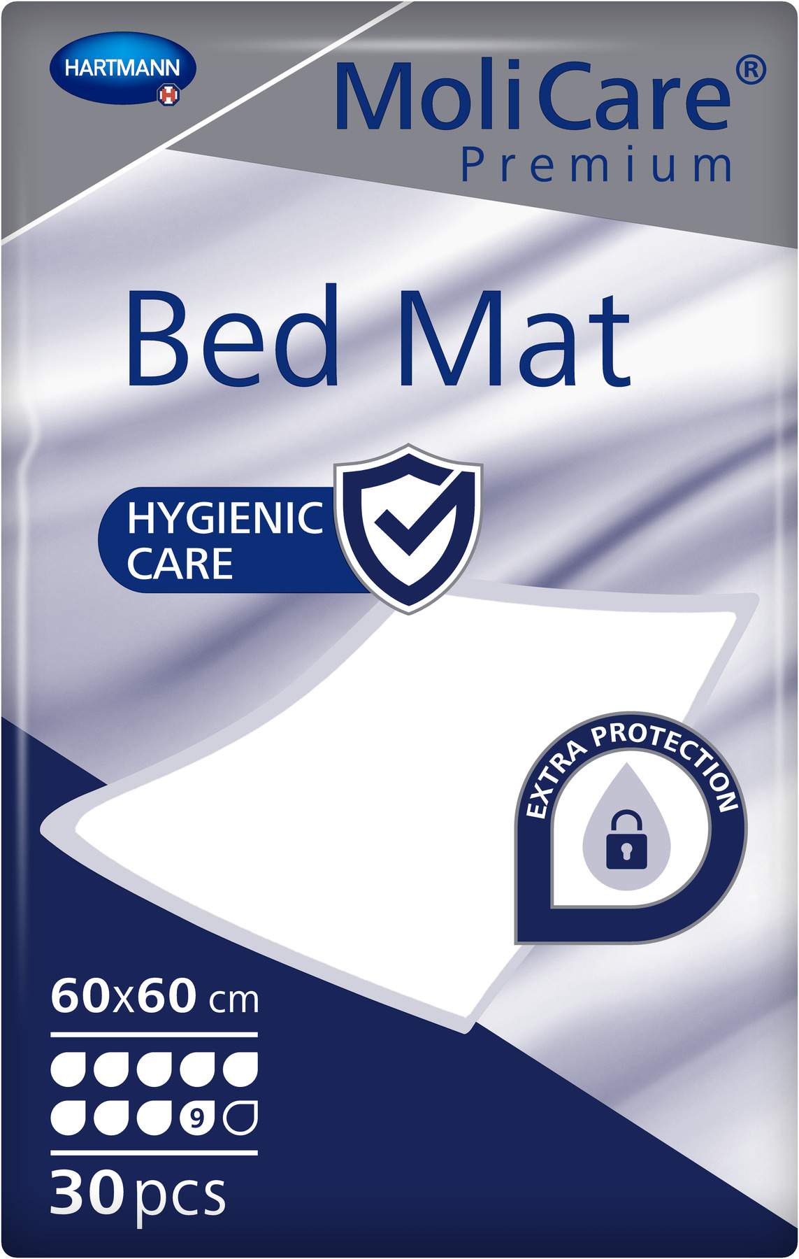 Molicare Premium Bed Mat 9 Tropfen 60 X 60 cm 30 Stück