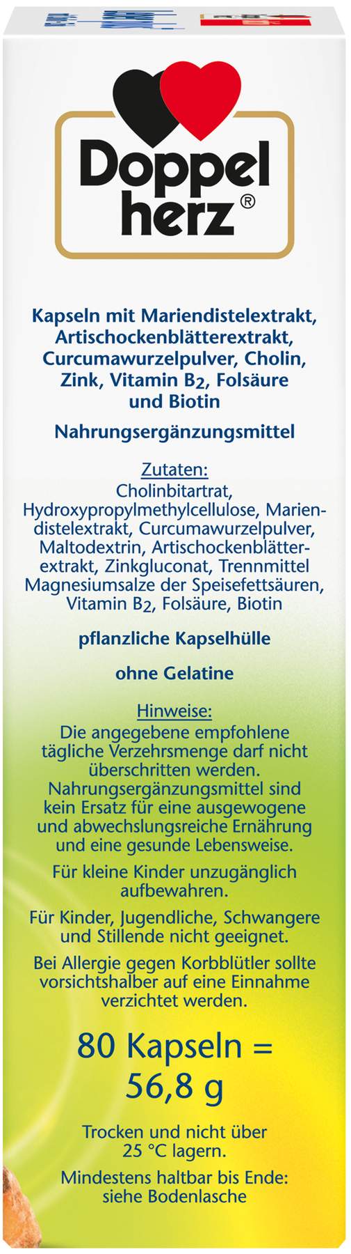 Doppelherz Aktiv Leber Plus 80 Kapseln