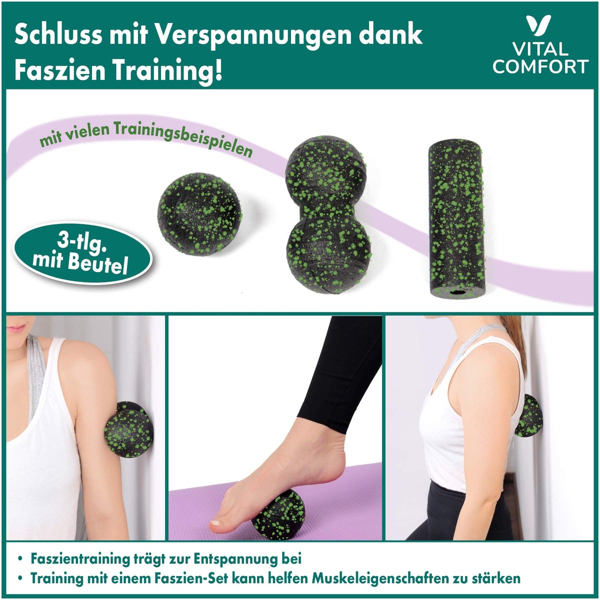 Vital Comfort Faszien-Training- Set Mini 3-tlg.