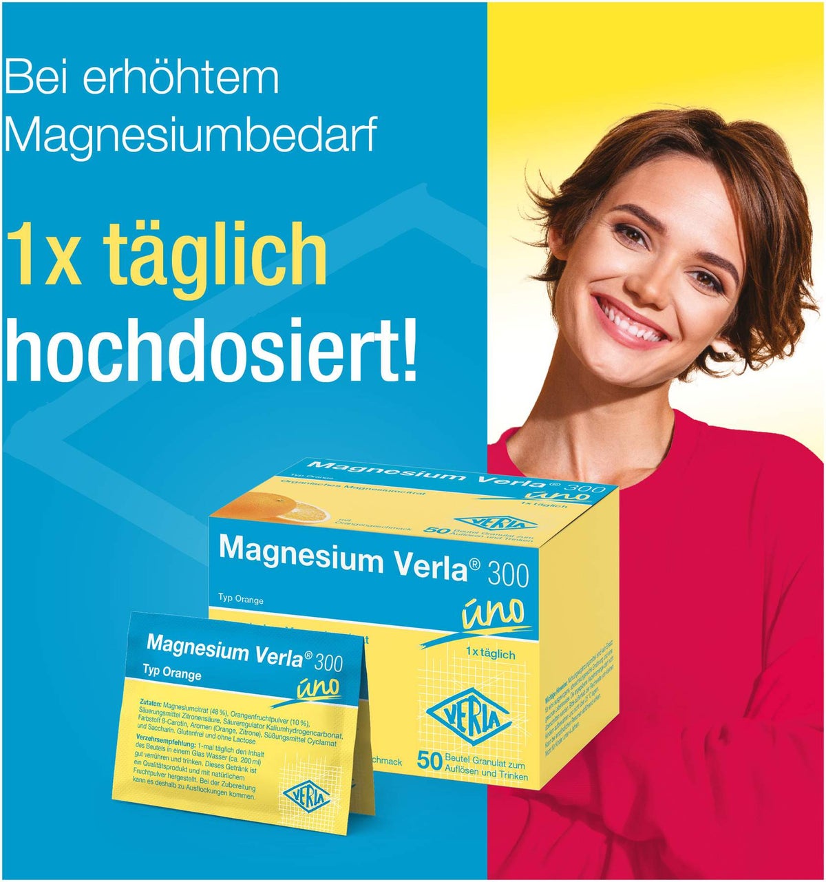 Magnesium Verla 300 uno 50 Beutel Granulat