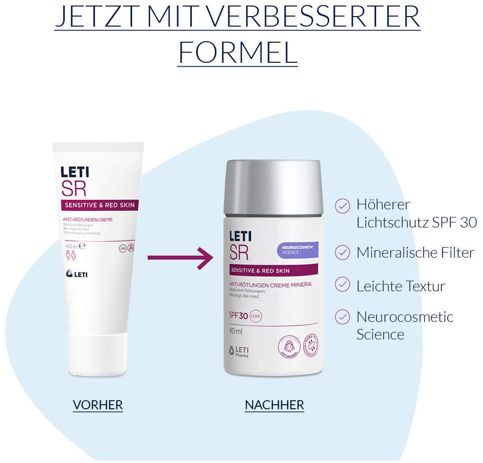 LETI SR Anti-Rötungen Creme Mineral SPF 30 40 ml