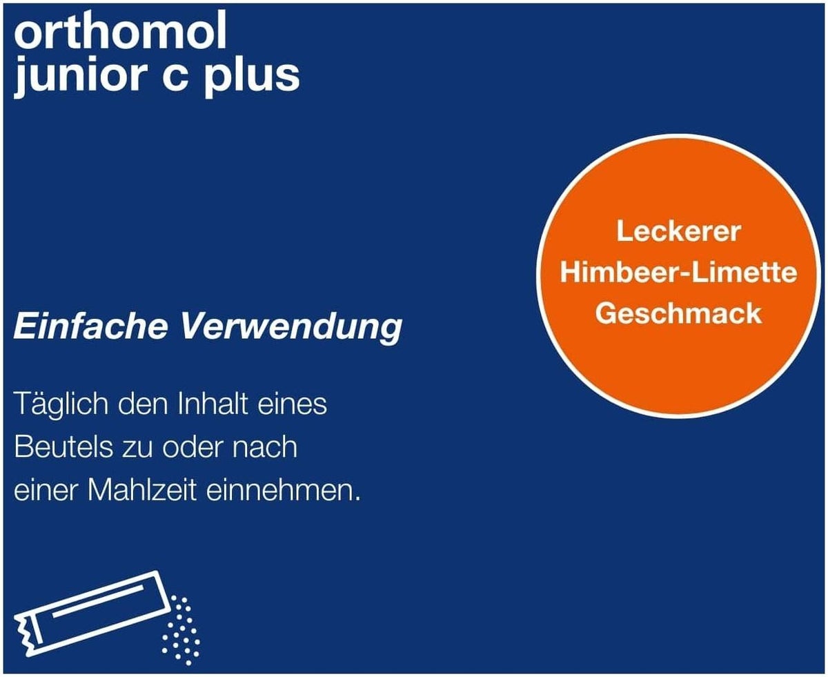 Orthomol Junior C Plus Granulat Himbeer-Limette 30 Stück