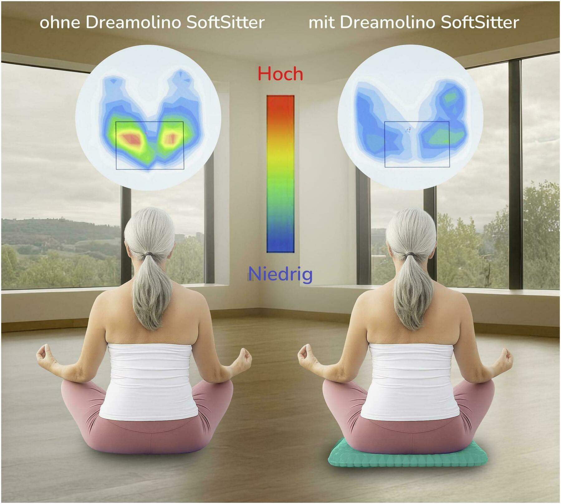 Dreamolino SoftSitter Gel-Sitzkissen, 1 Stück
