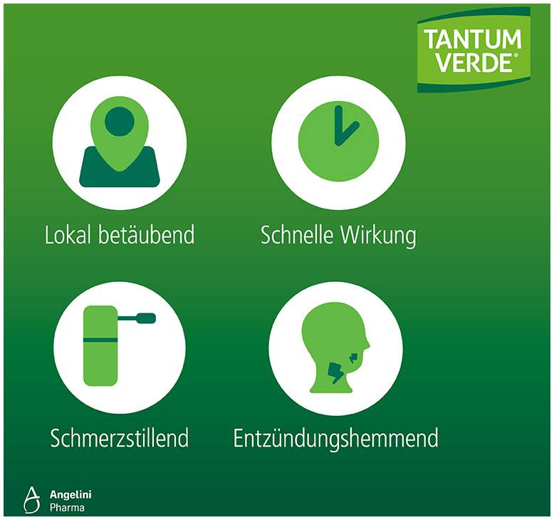 Tantum Verde 3 mg mit Zitronengeschmack 20 Lutschtabletten