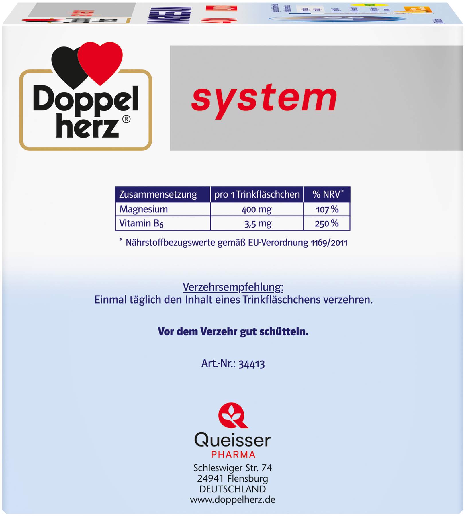 Doppelherz system Magnesium 400 Liquid 30 Trinkampullen