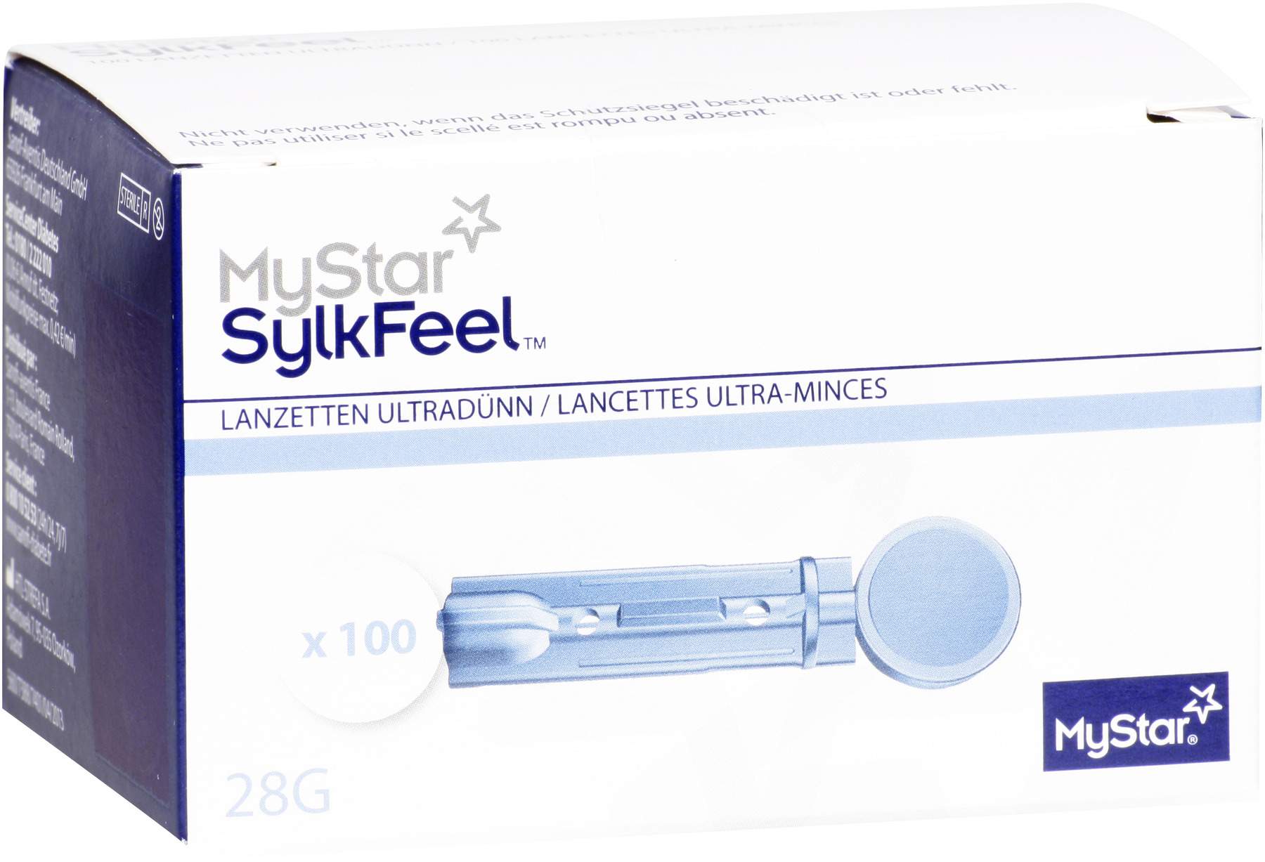 Mystar Sylkfeel Lanzetten 28 G 100 Stück