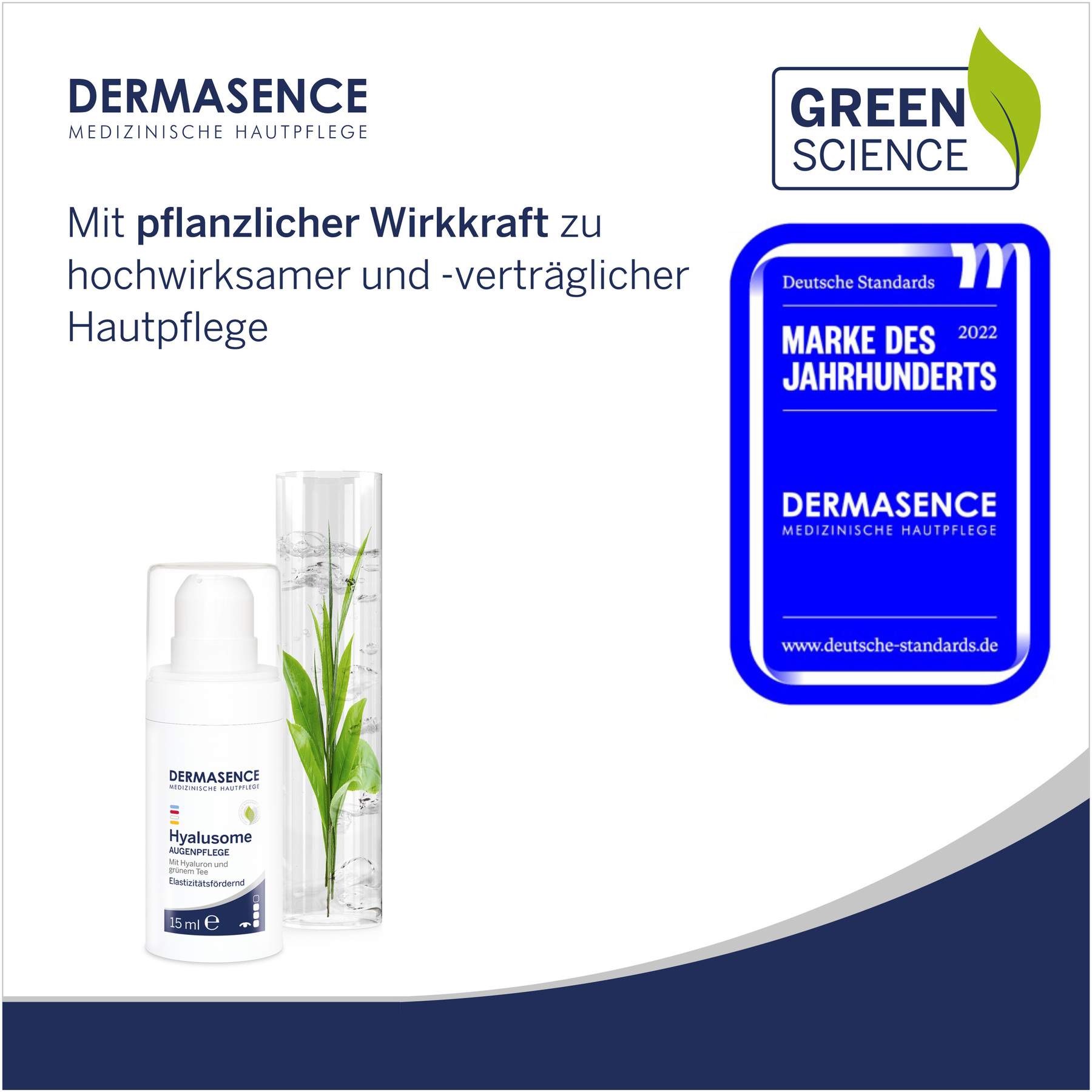 Dermasence Hyalusome Augenpflege 15 ml