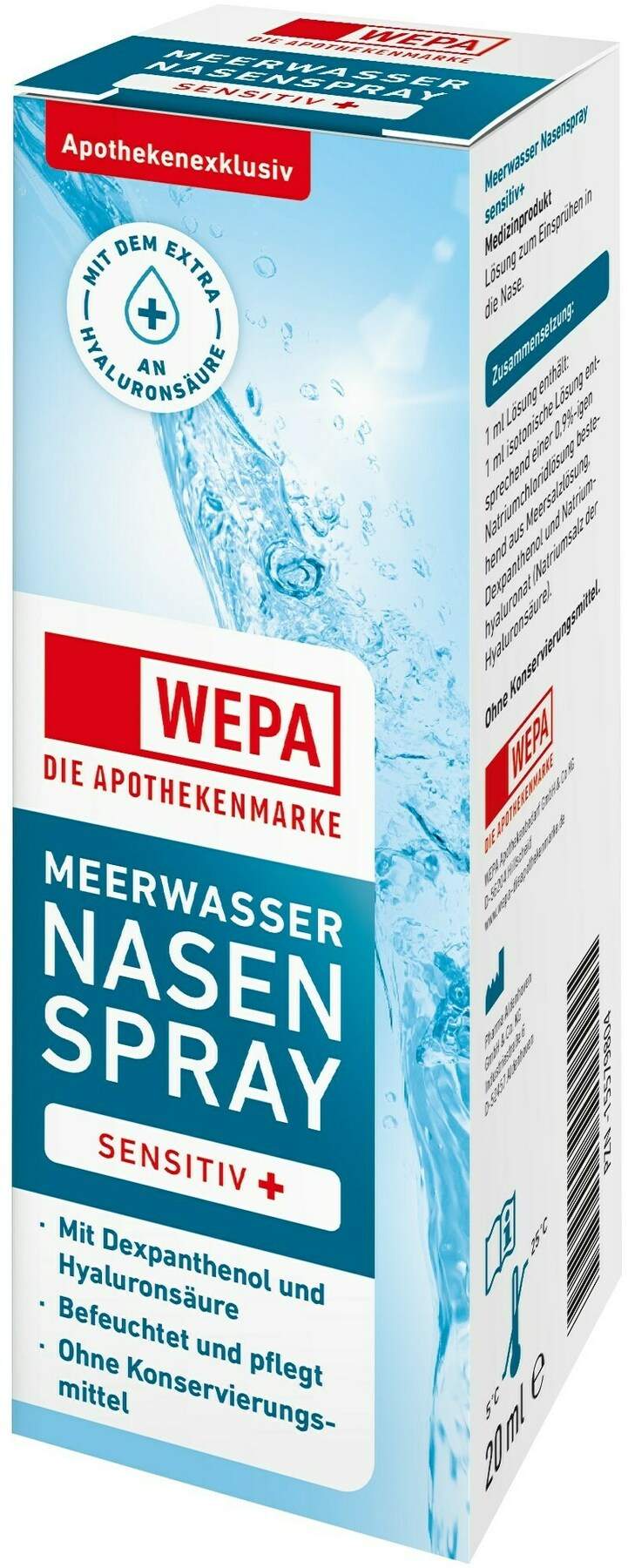 WEPA Meerwasser Nasenspray Sensitiv+ 20 ml